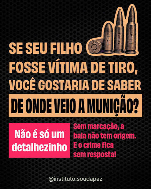 A quem interessa retirar a marcação das cápsulas de bala?