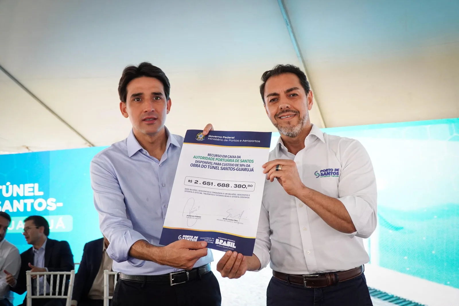 Presidente da APS lança pedra fundamental da nova sede da PF em Santos